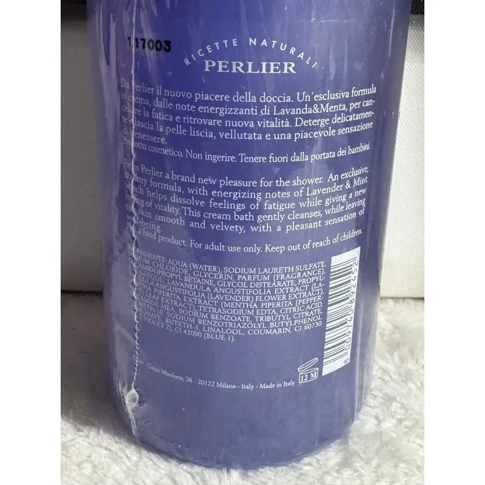 Perlier Lavender and Mint Bath and Shower Cream 16.9fl oz